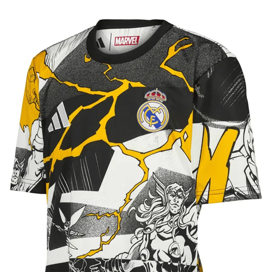 Herren Real Madrid 2025/26 Drittes Marvel Aufwärmtrikot