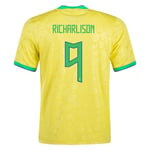Richarlison #9 Brasilien Heimtrikot Weltmeisterschaft 2022
