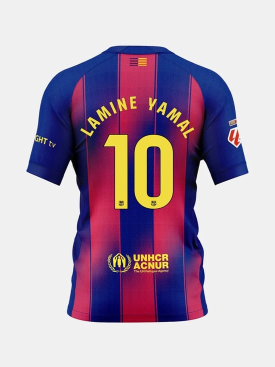 Kinder FC Barcelona x Ed Sheeran 2025/26 Heimtrikot – LAMINE YAMAL #10