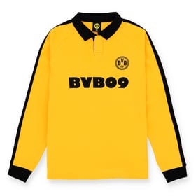 Damen BVB Borussia Dortmund Retro-Langarmtrikot der 70er Jahre