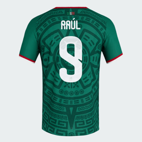 Kinder Mexiko 2026 Heim Authentisches WM-Trikot RAÚL #9
