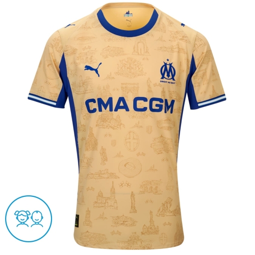 Damen Olympique Marseille 2025/26 Vierttrikot