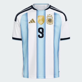 Herren Argentinien 2026 Heim Authentisches WM-Trikot J. LVAREZ #9