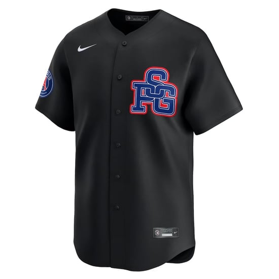 Herren PSG x MLB 2025/26 Limitierte Trikot - Schwarz