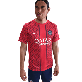 Kinder PSG 2025/26 Drittes Aufwärmtrikot - Rot