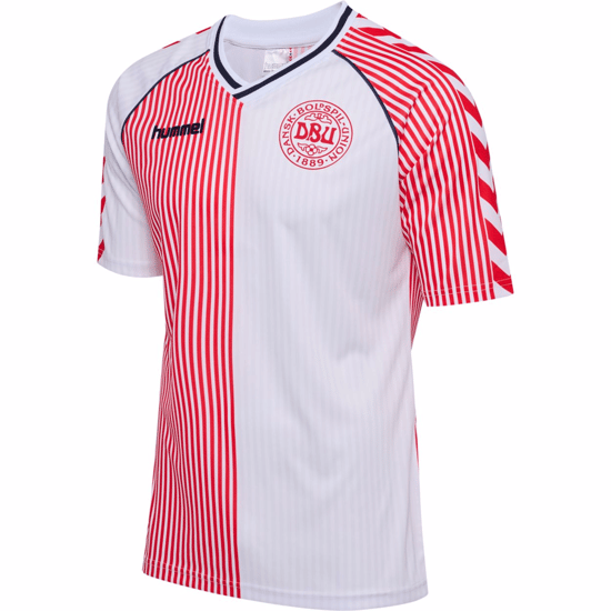 Damen Dänemark 86 Retro Shirt - Weiß