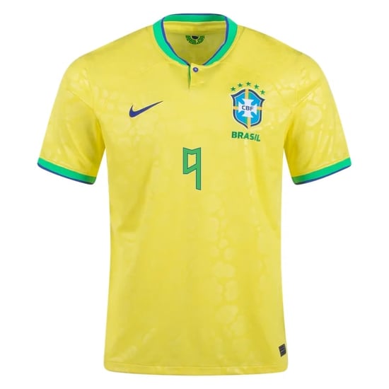Richarlison #9 Brasilien Heimtrikot Weltmeisterschaft 2022