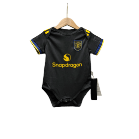 Manchester United Auswärtstrikot Baby-Krabbelanzug 26/27