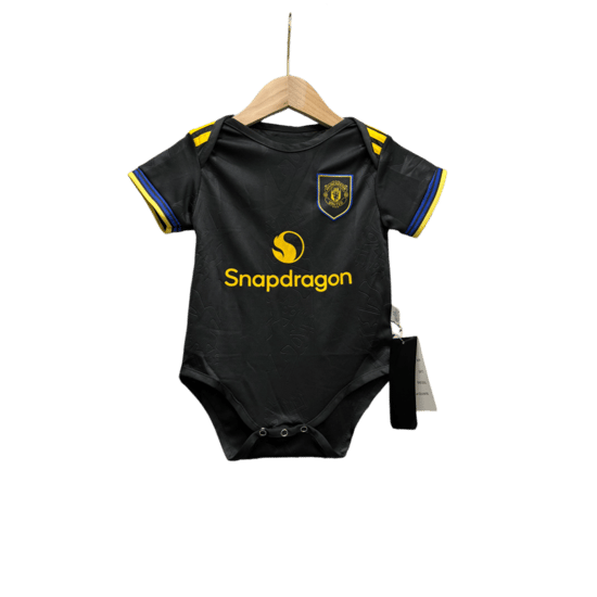 Manchester United Auswärtstrikot Baby-Krabbelanzug 26/27
