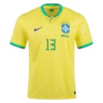 Dani Alves #13 Brasilien Heimtrikot Weltmeisterschaft 2022