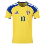 Herren Schweden 2026 Heim Authentic Weltmeisterschaft Trikot IBRAHIMOVIĆ #10