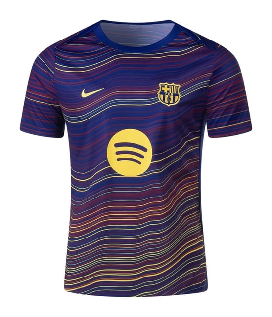 Herren FC Barcelona 2025/26 Home-Prematch-Trikot
