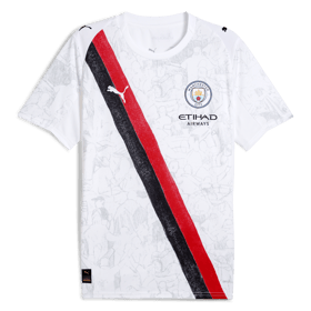Kinder Manchester City 2025/26 KidSuper Trikot - Weiß
