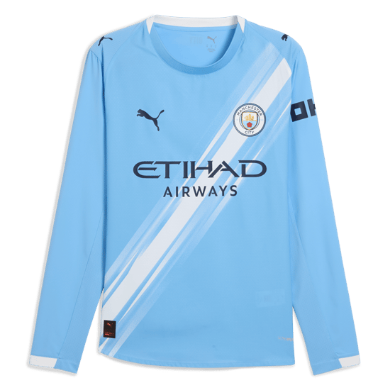 Herren Manchester City 2025/26 Heimtrikot mit langen Ärmeln
