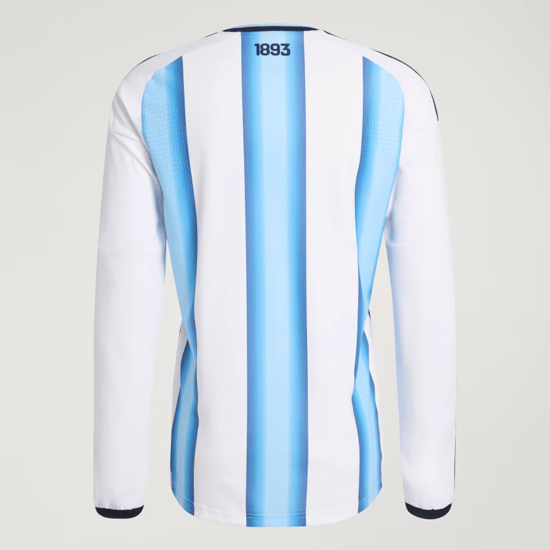 Herren Argentinien 2026 Heim Authentisches WM-Langarmtrikot