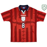 Männer England 1997/99 Auswärts Retro Shirt Gascoigne #8