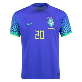 Vinicius Junior #20 Brasilien Auswärtstrikot Weltmeisterschaft 2022