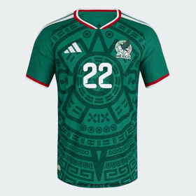 Herren Mexiko 2026 Heim Authentisches WM-Trikot H. LOZANO #22