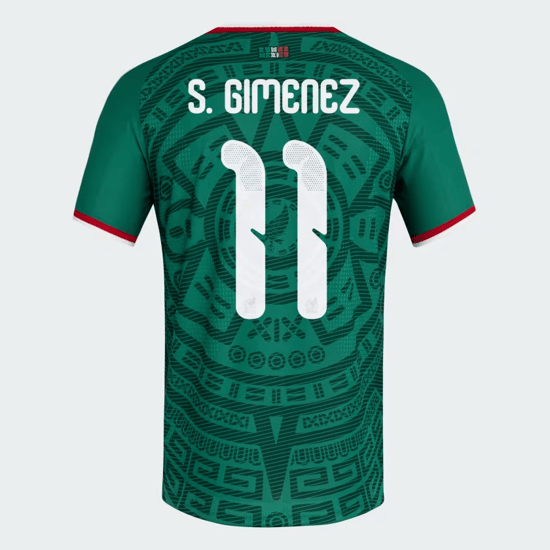 Kinder Mexiko 2026 Heim Authentisches WM-Trikot S. GIMENEZ #11
