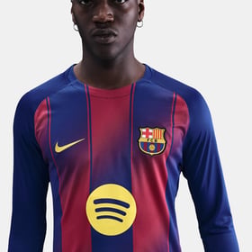 Herren FC Barcelona 2025/26 Herren Heim Langarm UCL-Trikot