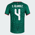Kinder Mexiko 2026 Heim Authentisches WM-Trikot E. ÁLVAREZ #4