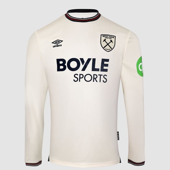 Herren West Ham United 2025/26 Auswärtstrikot langarm