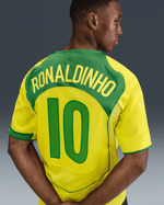 Damen Brasilien 2004 T90 Remake Trikot Ronaldinho Nr. 10