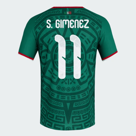 Kinder Mexiko 2026 Heim Authentisches WM-Trikot S. GIMENEZ #11