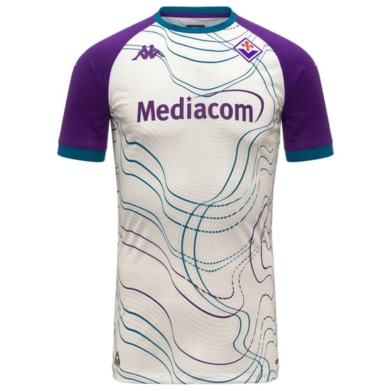 Kinder Fiorentina 2025/26 Ausweich-Aufwärmtrikot – Weiß
