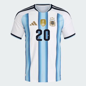 Herren Argentinien 2026 Heim Authentisches WM-Trikot MAC ALLISTER #20