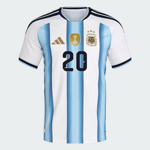 Herren Argentinien 2026 Heim Authentisches WM-Trikot MAC ALLISTER #20