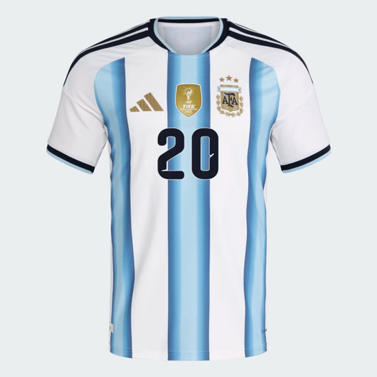 Herren Argentinien 2026 Heim Authentisches WM-Trikot MAC ALLISTER #20