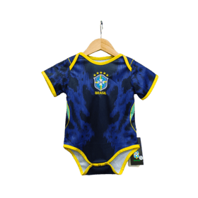 WM 2026 Brasilien Auswärtstrikot Baby-Krabbelanzug