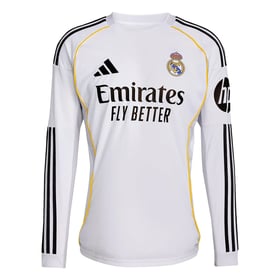 Real Madrid 2025/26 Heimtrikot Langarm Kinder
