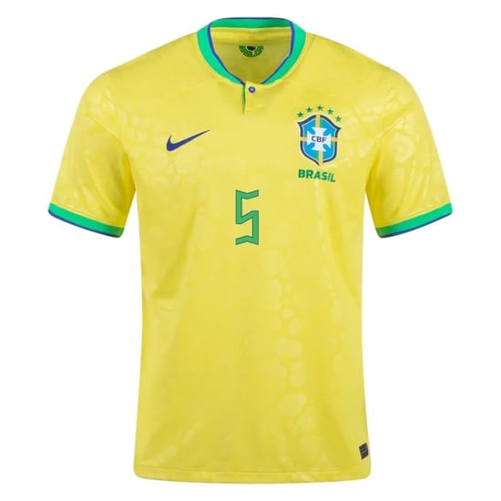 Casemiro #5 Brasilien Heimtrikot Weltmeisterschaft 2022
