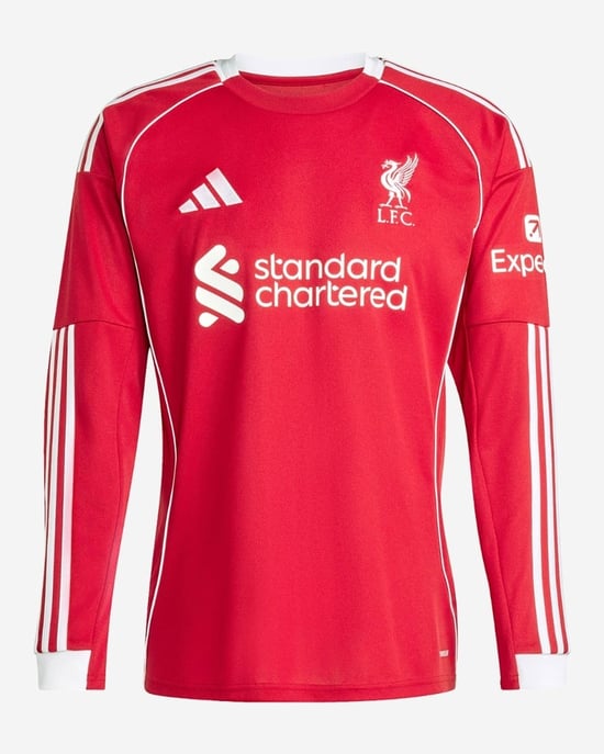 Kinder Liverpool 2025/26 Heimtrikot Langarm