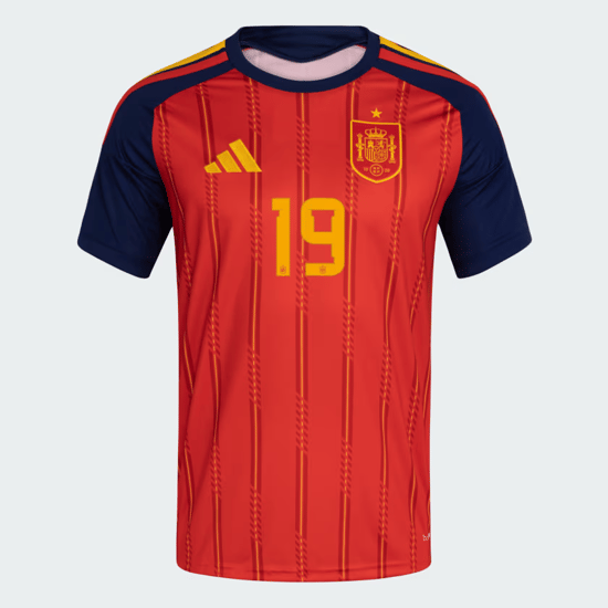 Herren Spanien 2026 Heim Authentisches WM-Trikot LAMINE YAMAL #19