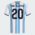 Herren Argentinien 2026 Heim Authentisches WM-Trikot MAC ALLISTER #20
