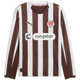 Kinder FC St. Pauli 2025/26 Heimtrikot mit langen Ärmeln