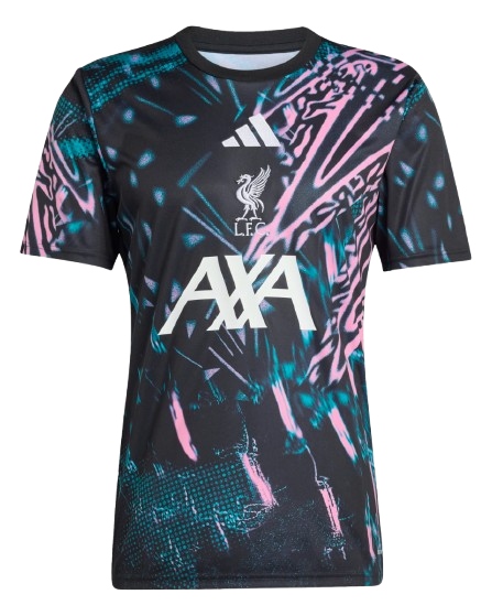 Kinder Liverpool 2025/26 Drittes Vorbereitungs-Trikot – Schwarz