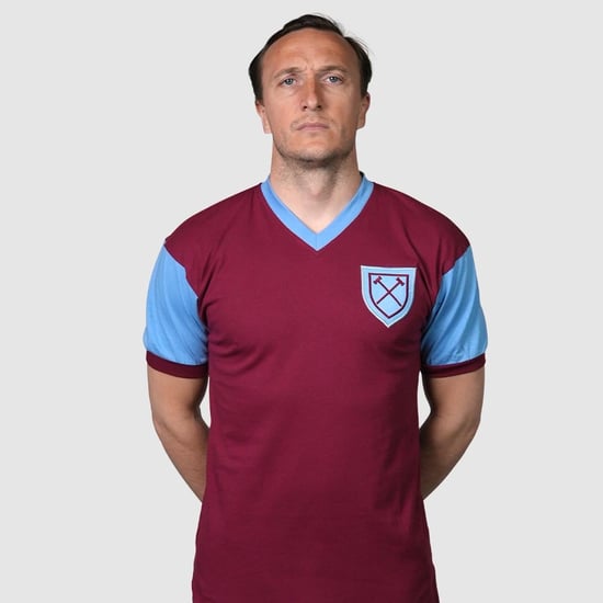 Herren West Ham United 1958 Retro Bobby Moore Erstes Trikot Nr. 6