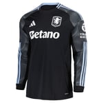 Kinder Aston Villa 2025/26 Auswärts Langarmtrikot