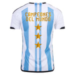 Argentinien Champions Heimtrikot Weltmeisterschaft 2022 - 3 Stars