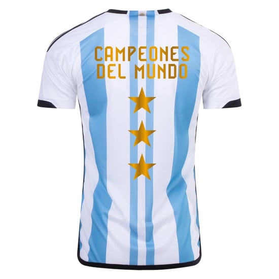 Argentinien Champions Heimtrikot Weltmeisterschaft 2022 - 3 Stars