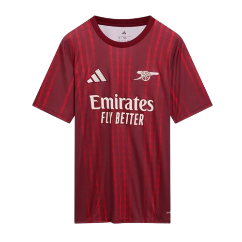 Kinder Arsenal 2025/26 Drittes Aufwärmtrikot – Rot