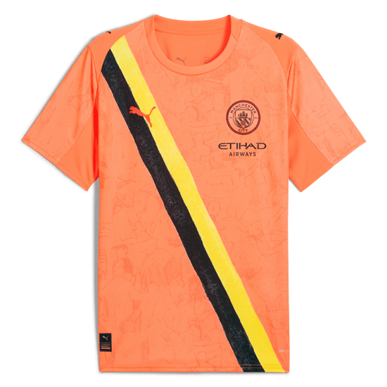 Herren Manchester City 2025/26 KidSuper Trikot - Orange