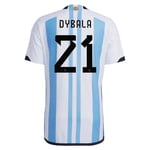 Paulo Dybala #21 Argentinien Heimtrikot Weltmeisterschaft 2022