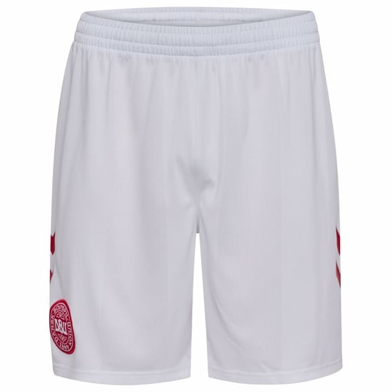 Herren Dänemark 2026 Heim-Weltmeisterschaft Weiß Shorts
