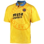Damen Aston Villa 1990 Retro Trikot Gelb