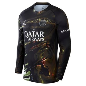 Kinder PSG 2025/26 Jordan Night Edition Langarm-Trikot